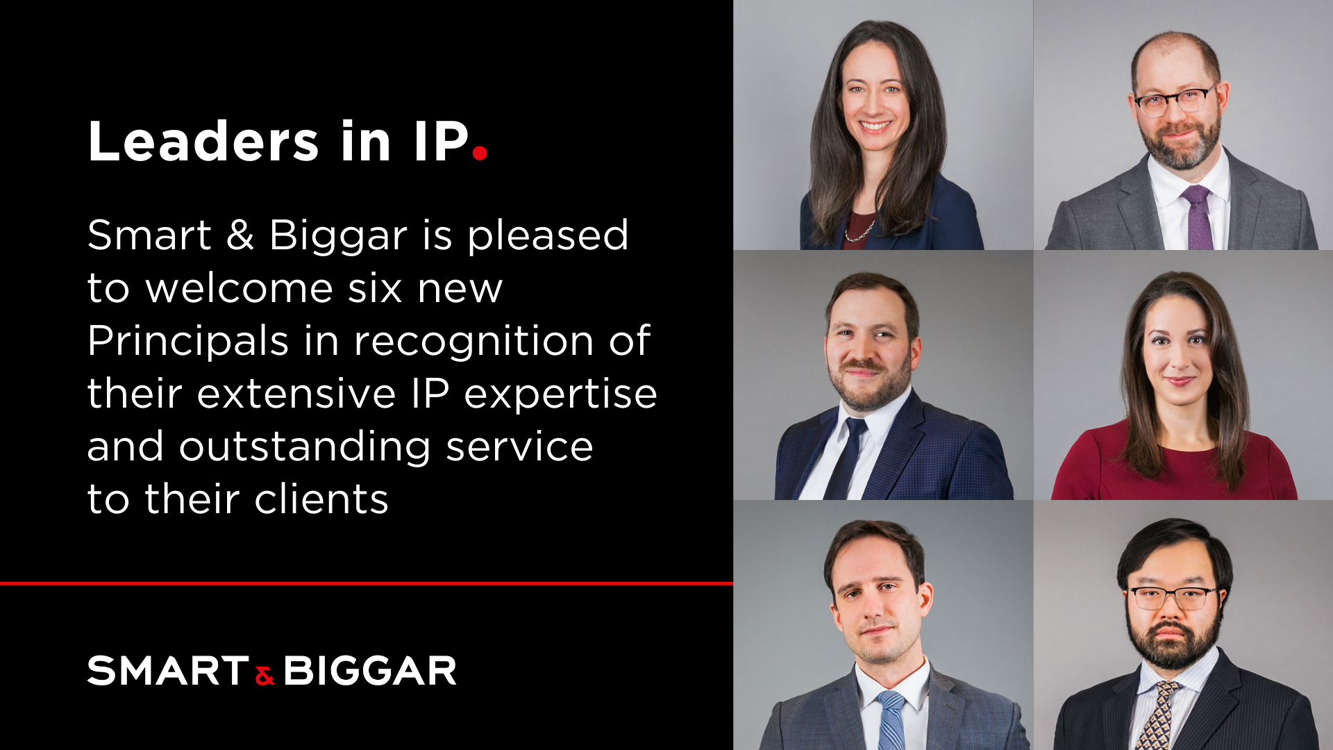 Smart & Biggar promotes six new principals across our leading Canadian ...