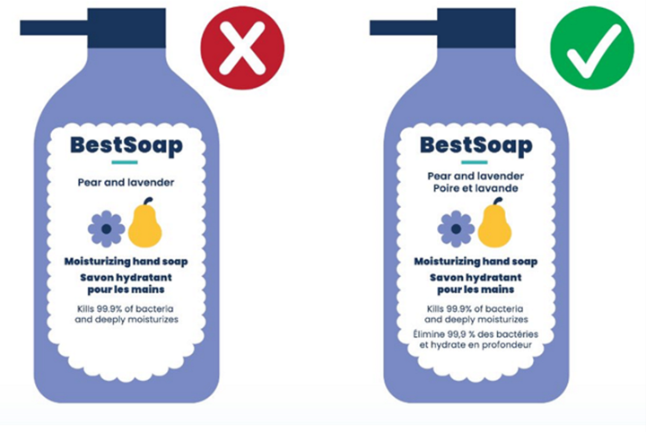 demo image of soap bottles