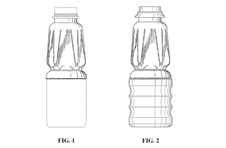 shape of two bottles