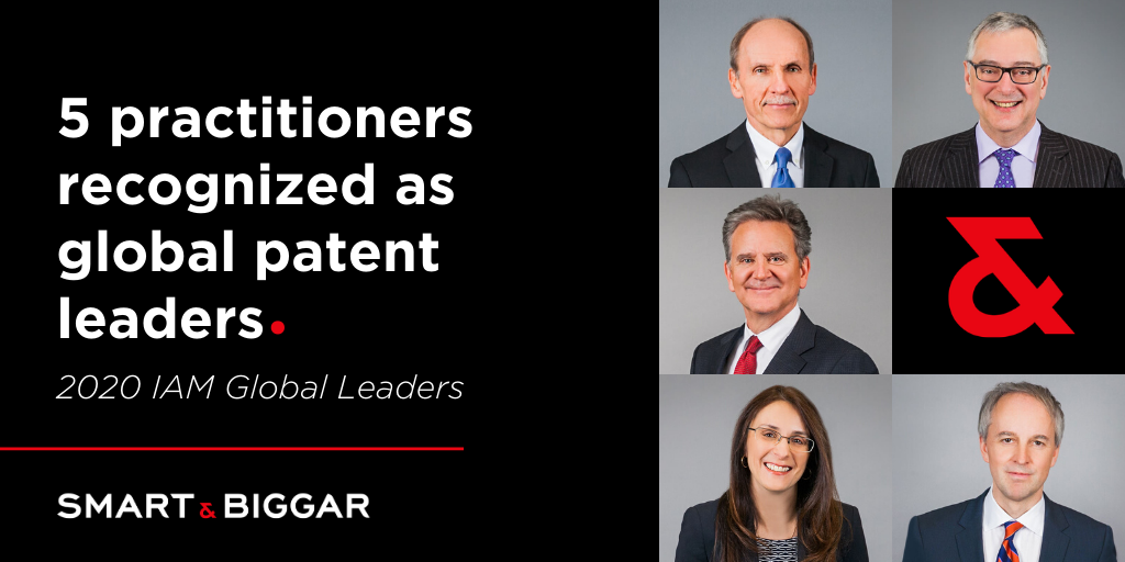 5 Smart & Biggar practitioners recognized in 2020 as IAM Global Leaders