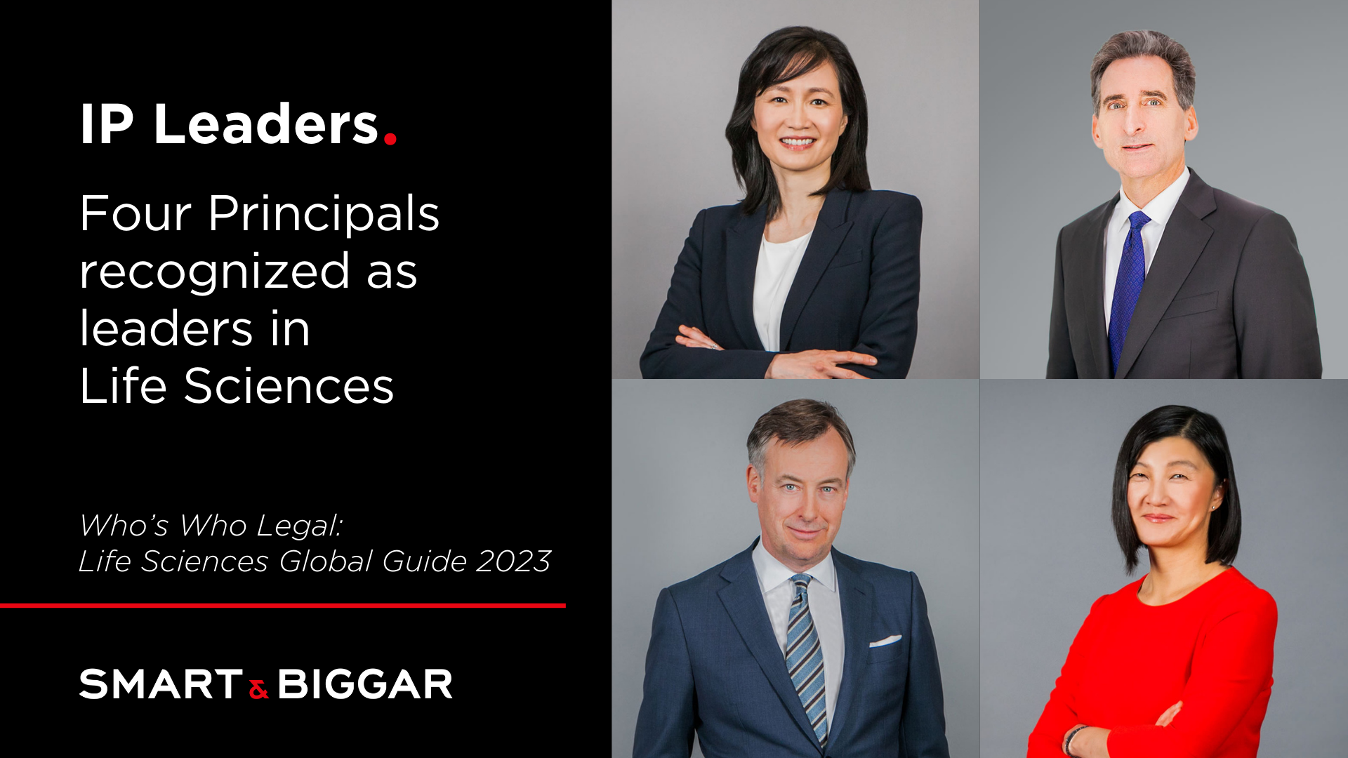 Smart & Biggar sees four lawyers recognized in Who’s Who Legal Life Sciences 2023